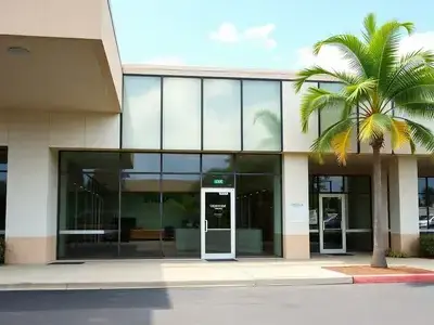 Office building windows